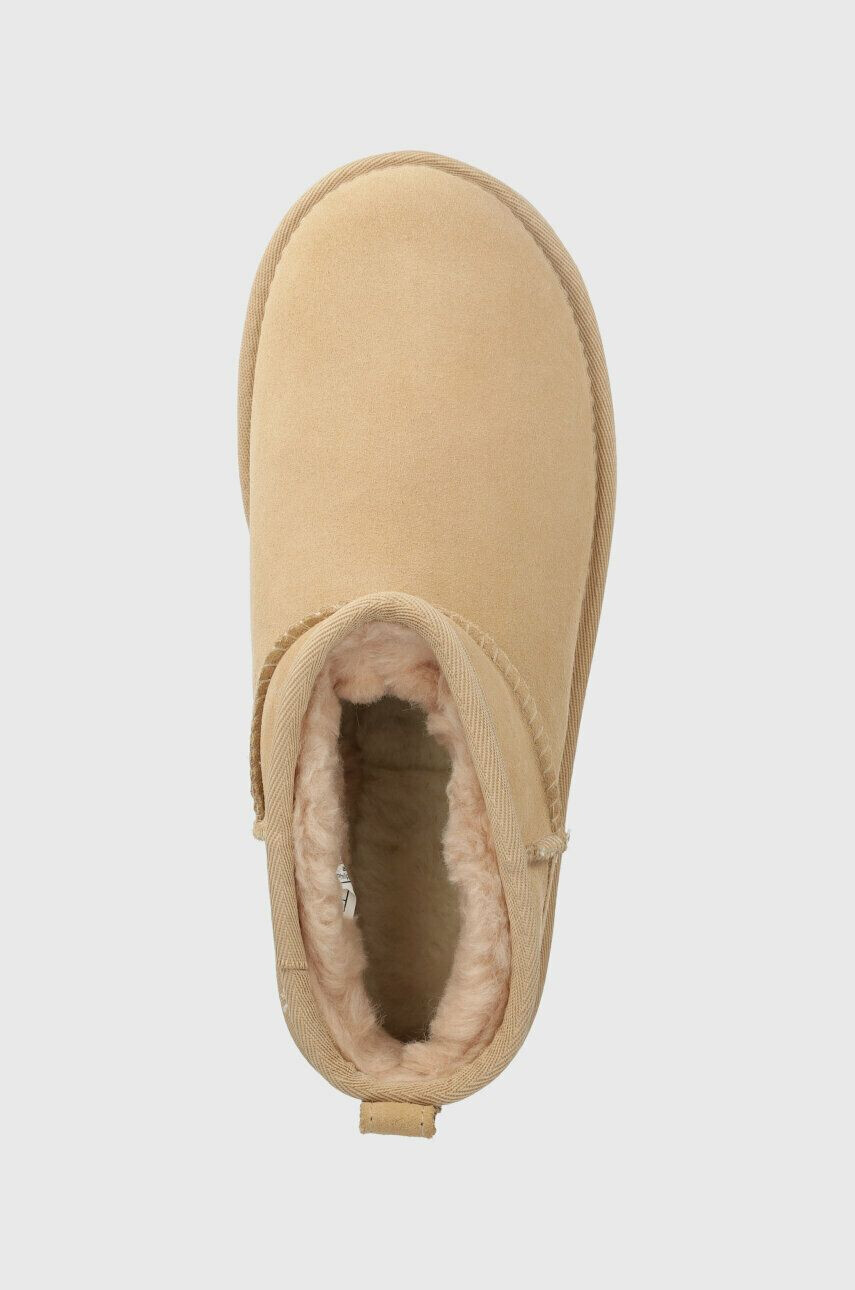 Ugg Snežke iz semiša Classic Ultra Mini - Pepit.si