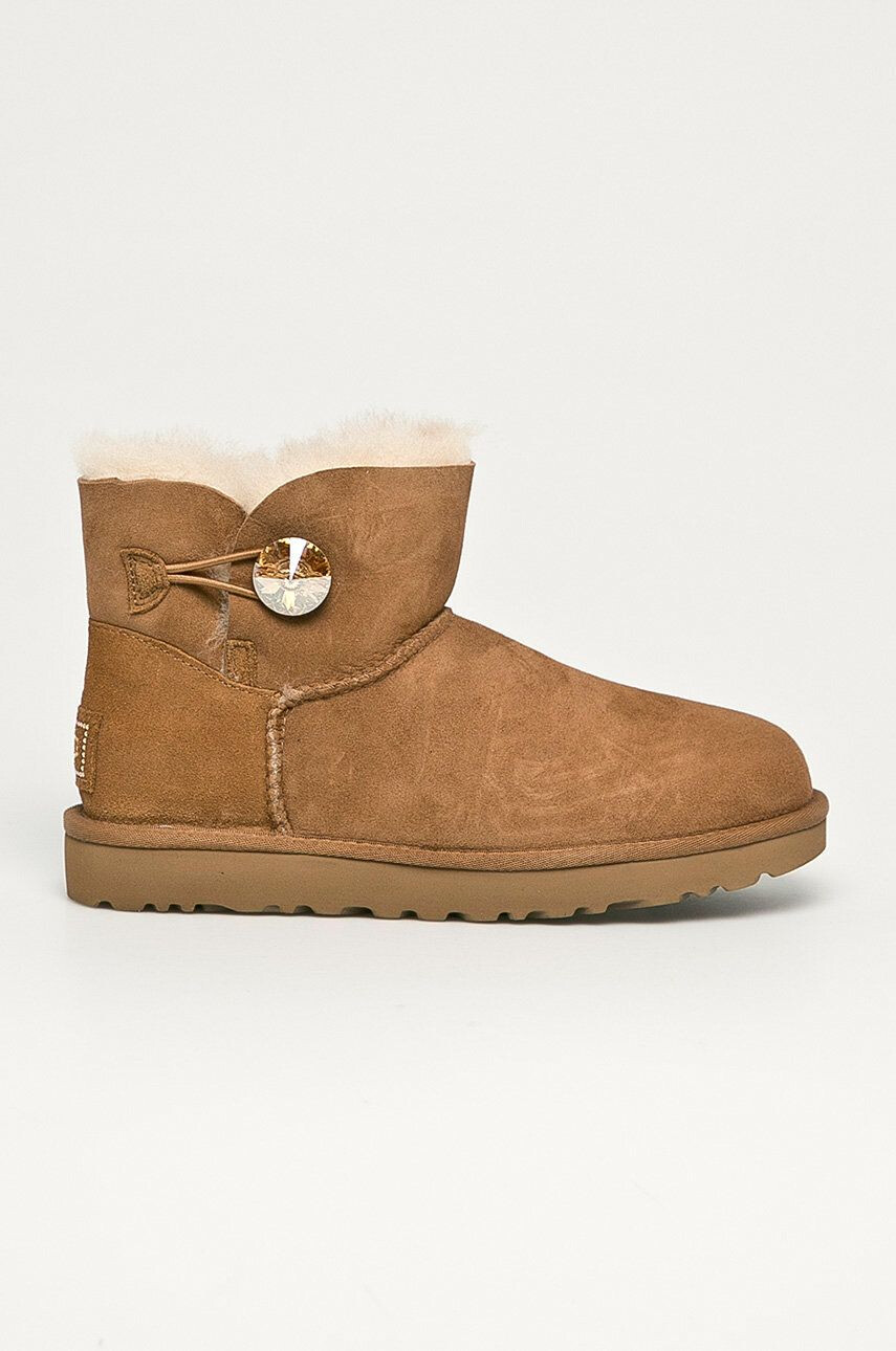 Ugg snežke iz semiša Mini Bailey Button Blink - Pepit.si