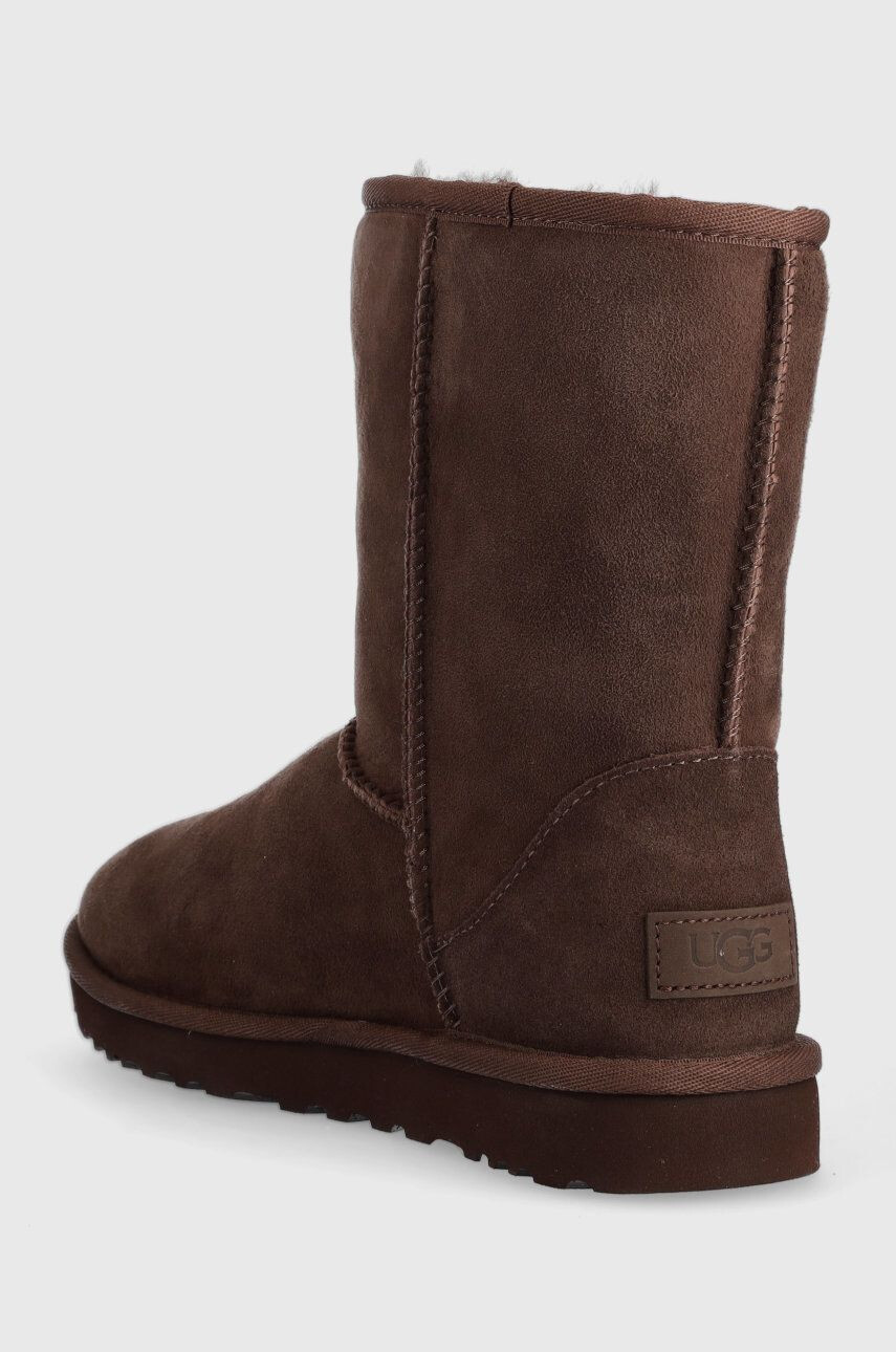 Ugg Snežke iz semiša W Classic Short Ii rjava barva - Pepit.si