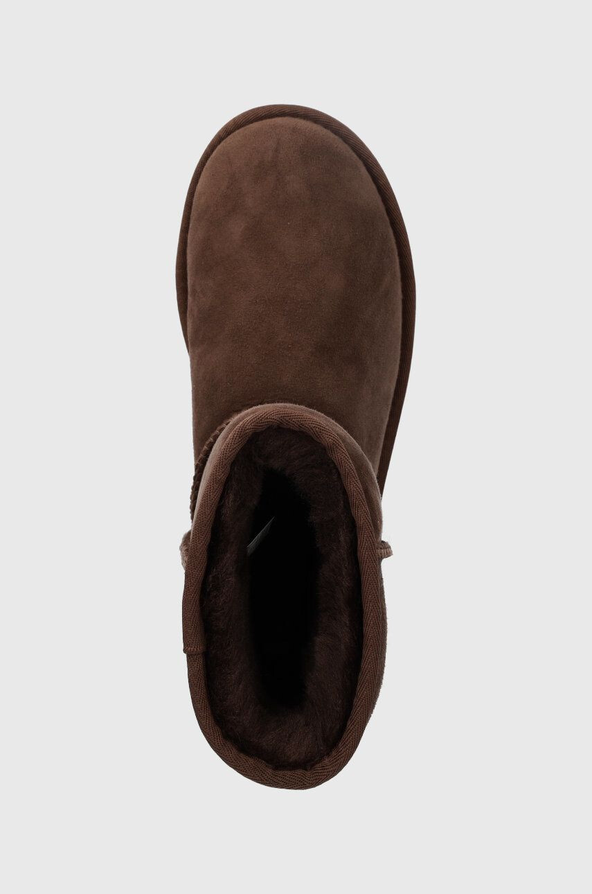 Ugg Snežke iz semiša W Classic Short Ii rjava barva - Pepit.si