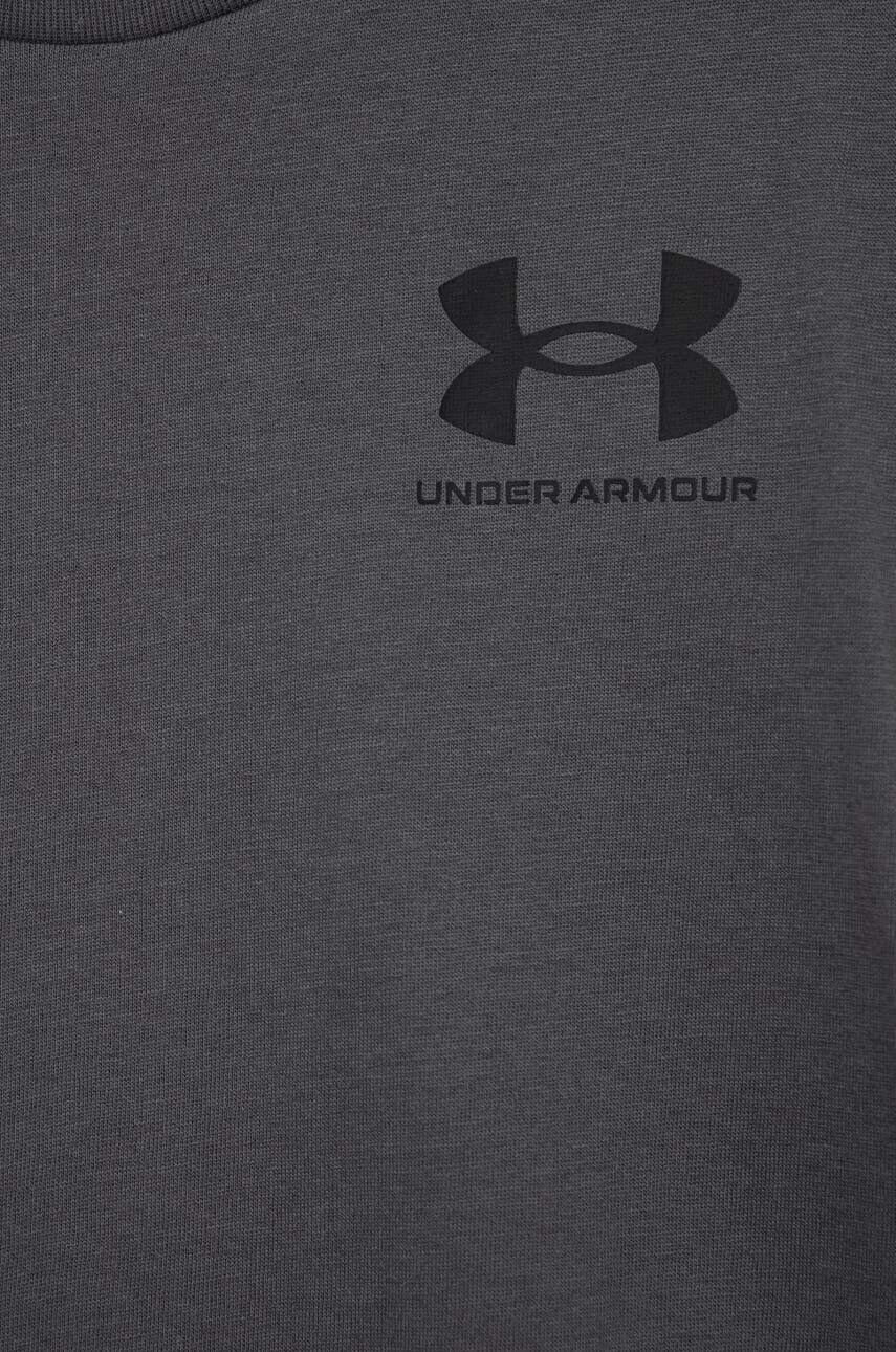 Under Armour Otroška kratka majica siva barva - Pepit.si