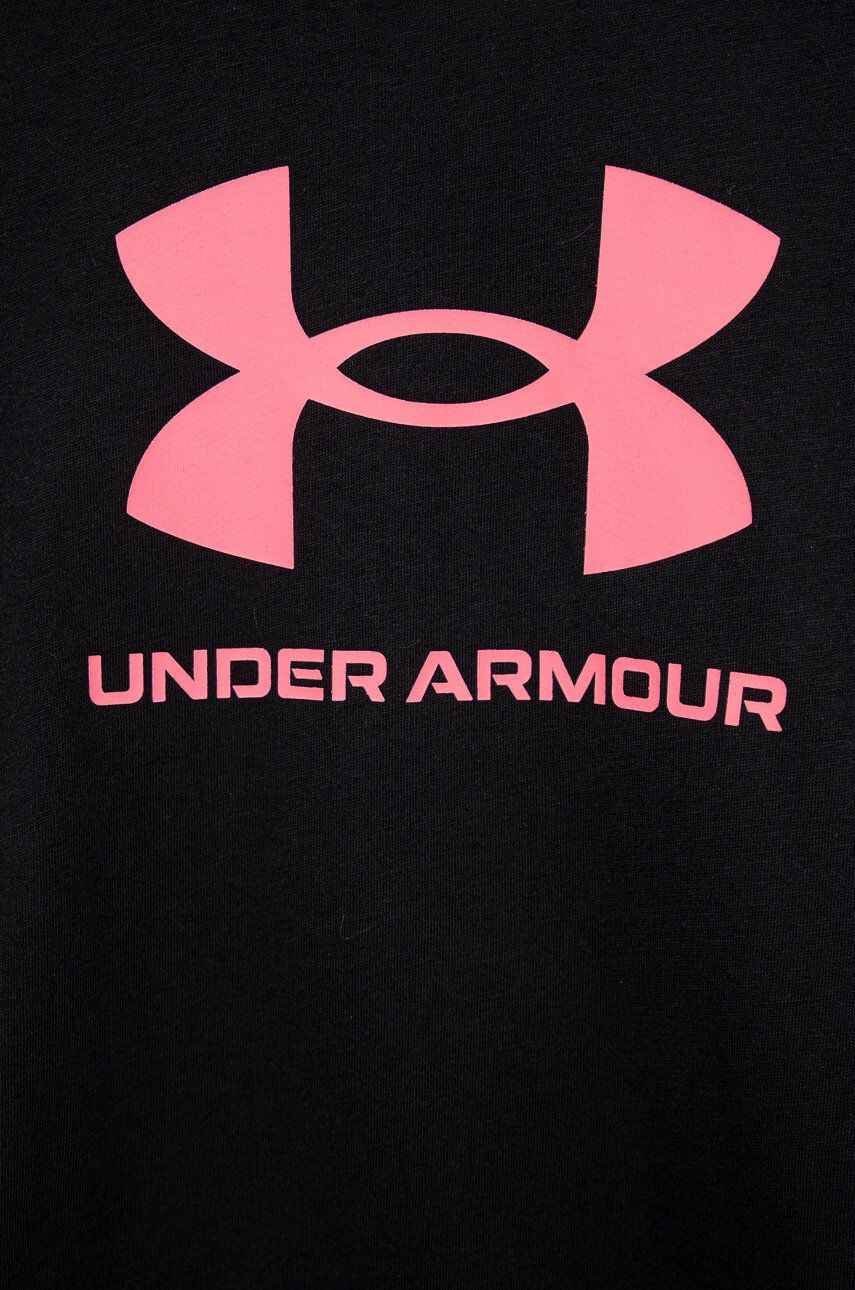 Under Armour Otroška kratka majica črna barva - Pepit.si