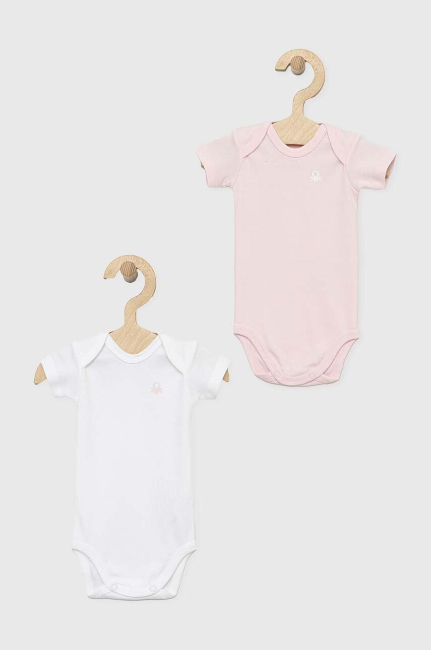 United Colors of Benetton Bombažen body za dojenčka 2-pack - Pepit.si