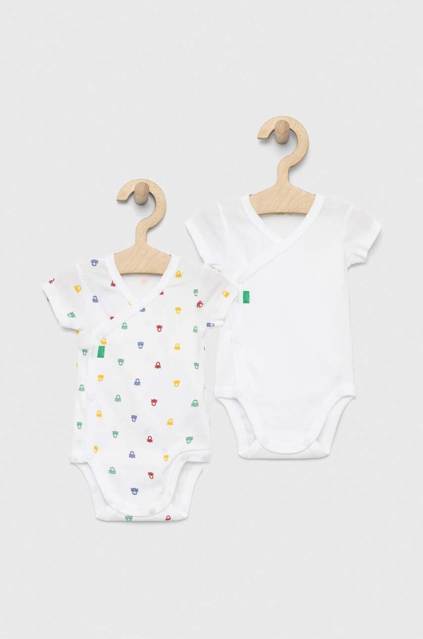 United Colors of Benetton Bombažen body za dojenčka 2-pack - Pepit.si