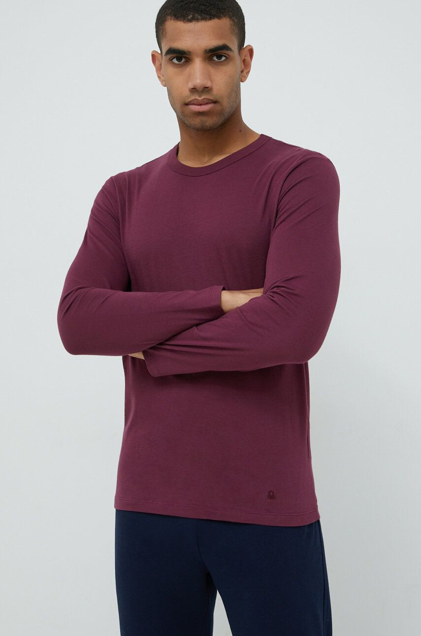 United Colors of Benetton Bombažen pižama longsleeve - Pepit.si