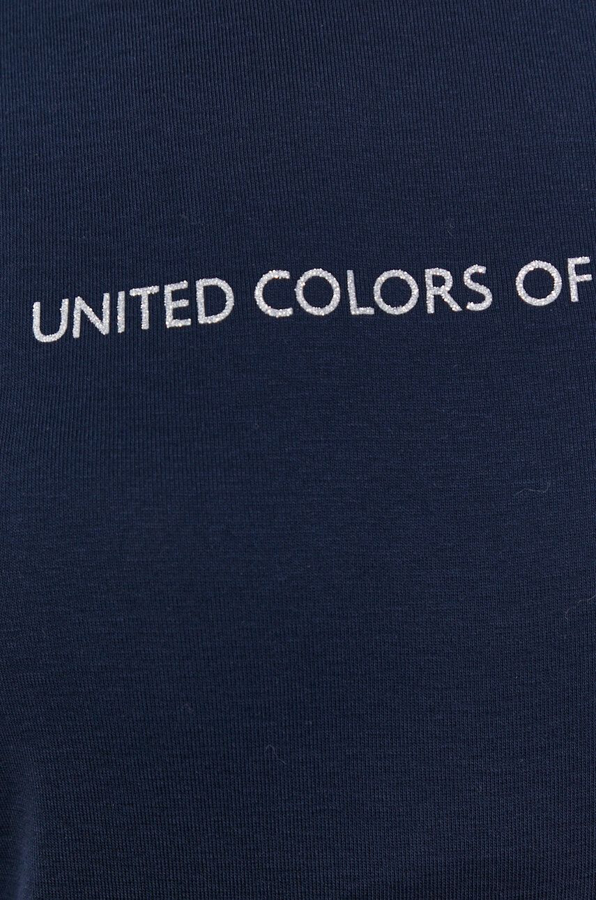 United Colors of Benetton Bombažen t-shirt siva barva - Pepit.si