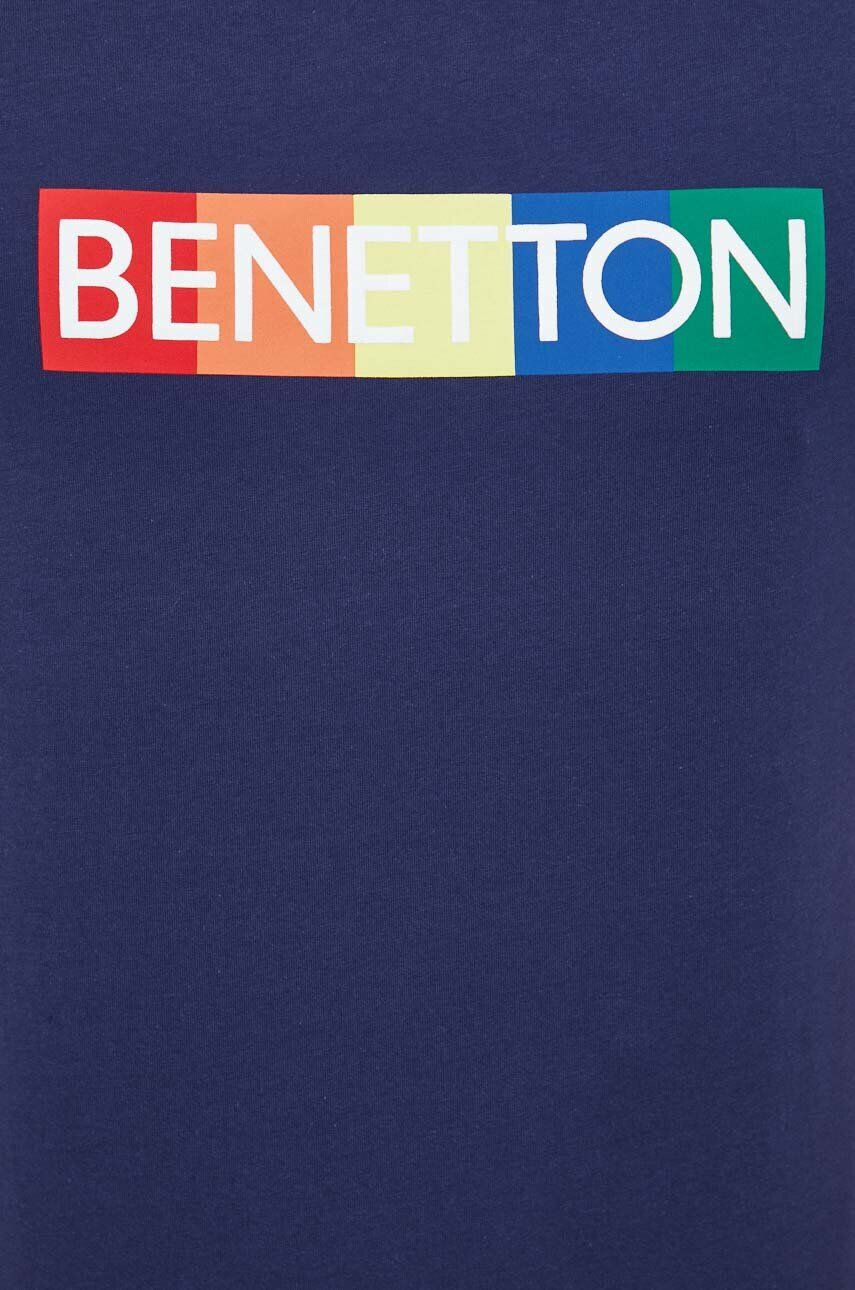 United Colors of Benetton Bombažna kratka majica roza barva - Pepit.si