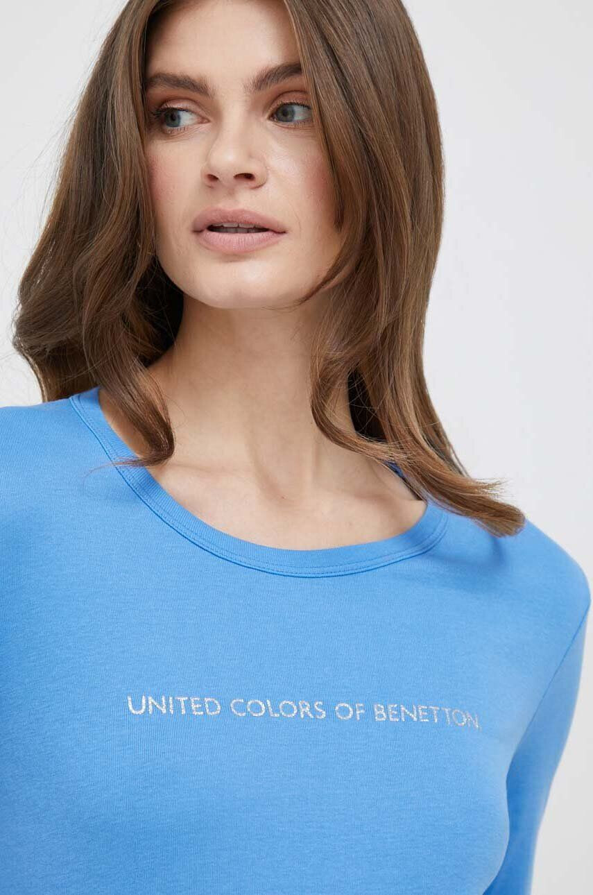 United Colors of Benetton Bombažna majica z dolgimi rokavi - Pepit.si