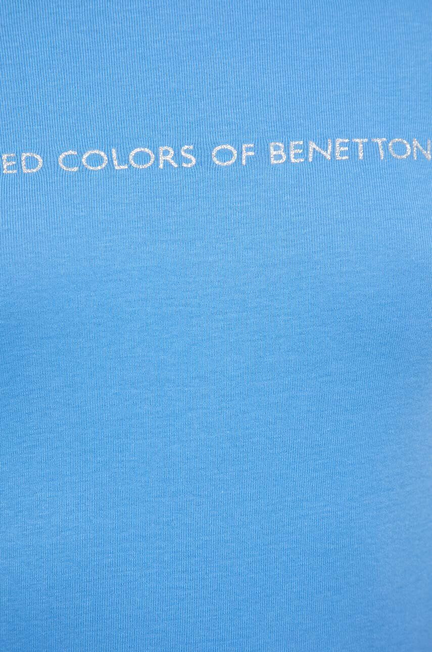 United Colors of Benetton Bombažna majica z dolgimi rokavi - Pepit.si