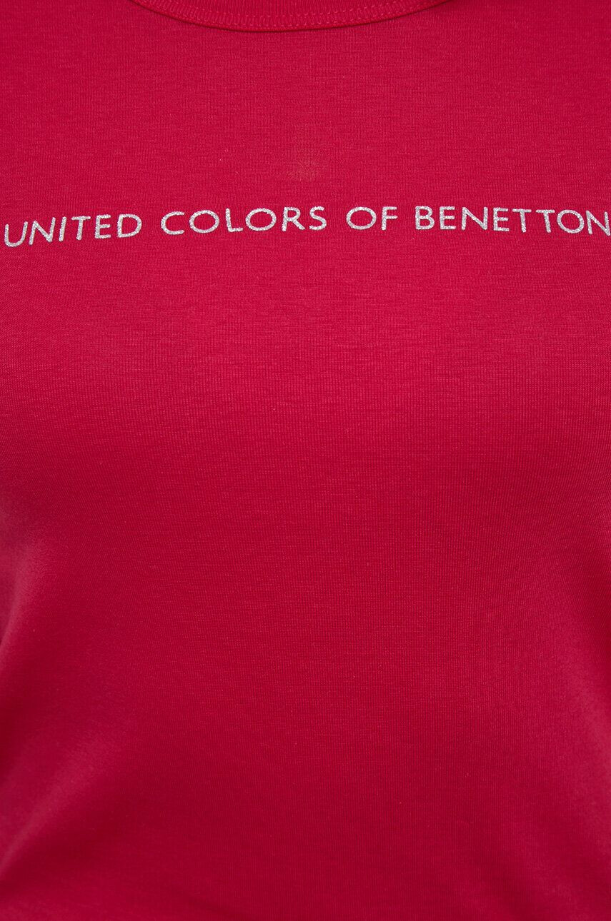 United Colors of Benetton Bombažna majica z dolgimi rokavi - Pepit.si