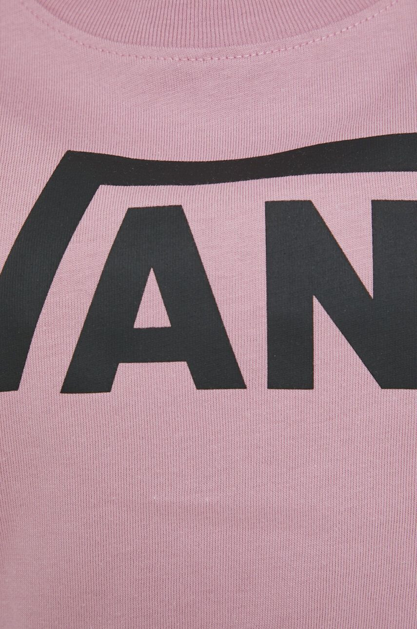 Vans Bombažen longsleeve roza barva - Pepit.si