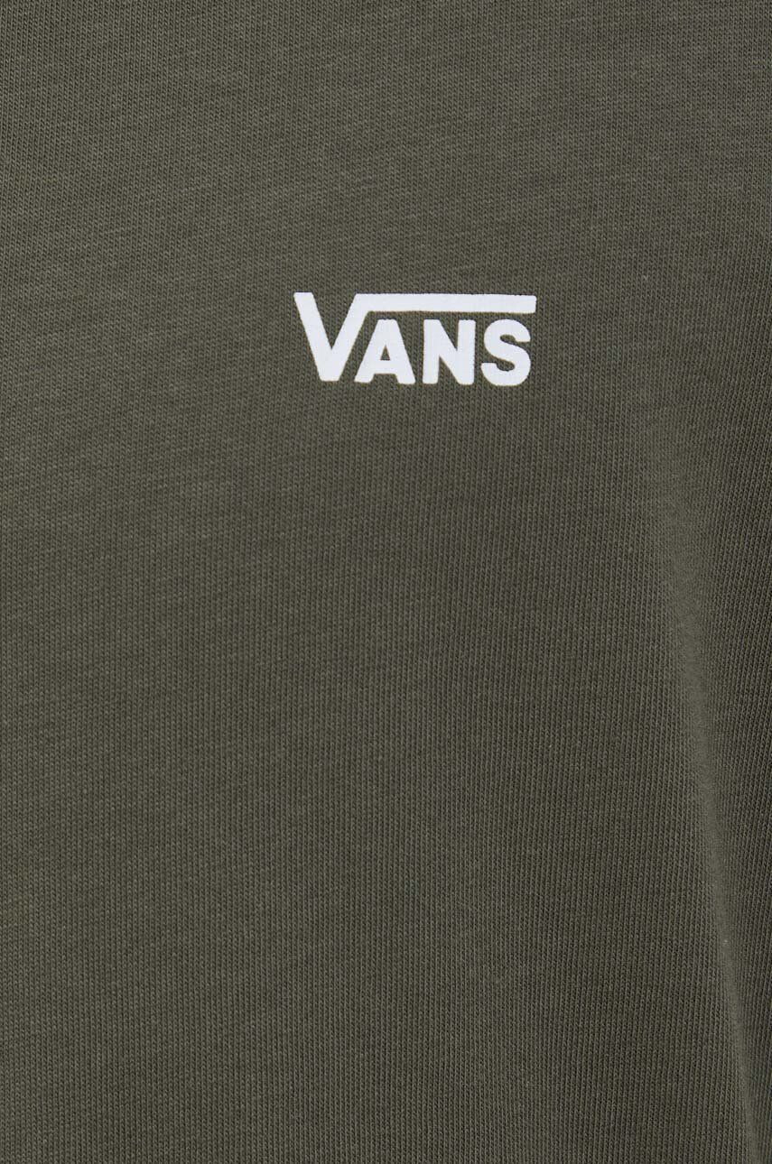 Vans Bombažen t-shirt zelena barva - Pepit.si