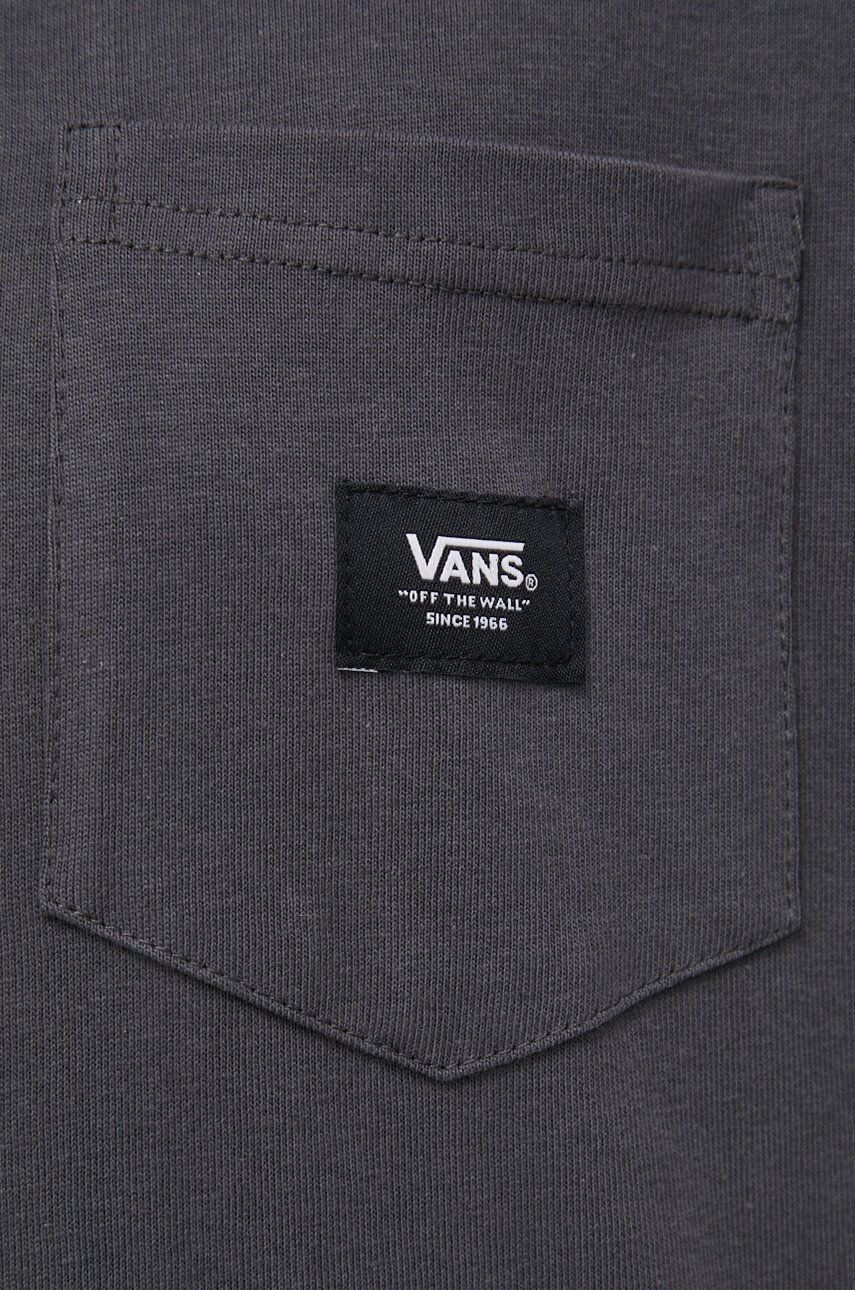 Vans Bombažen t-shirt siva barva - Pepit.si