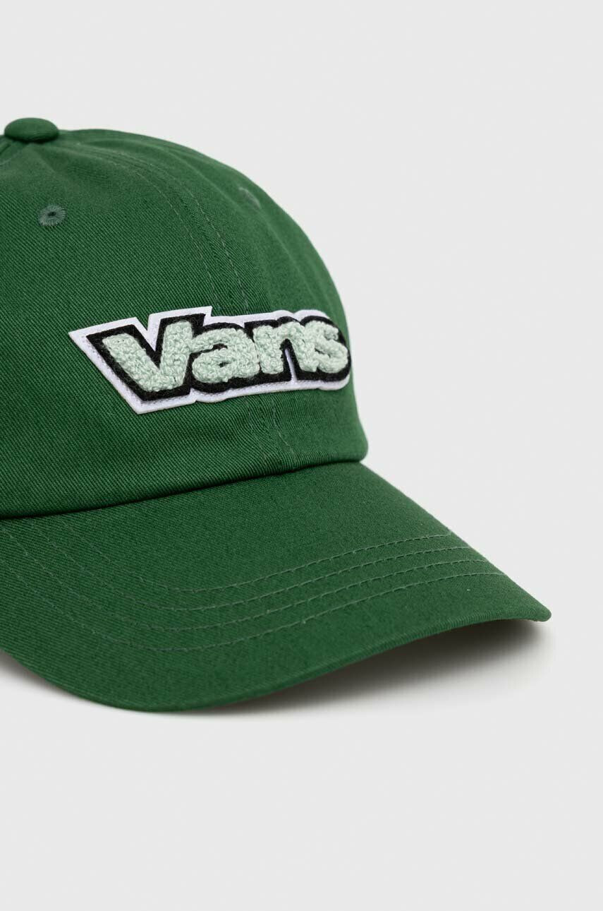 Vans Bombažna bejzbolska kapa zelena barva - Pepit.si