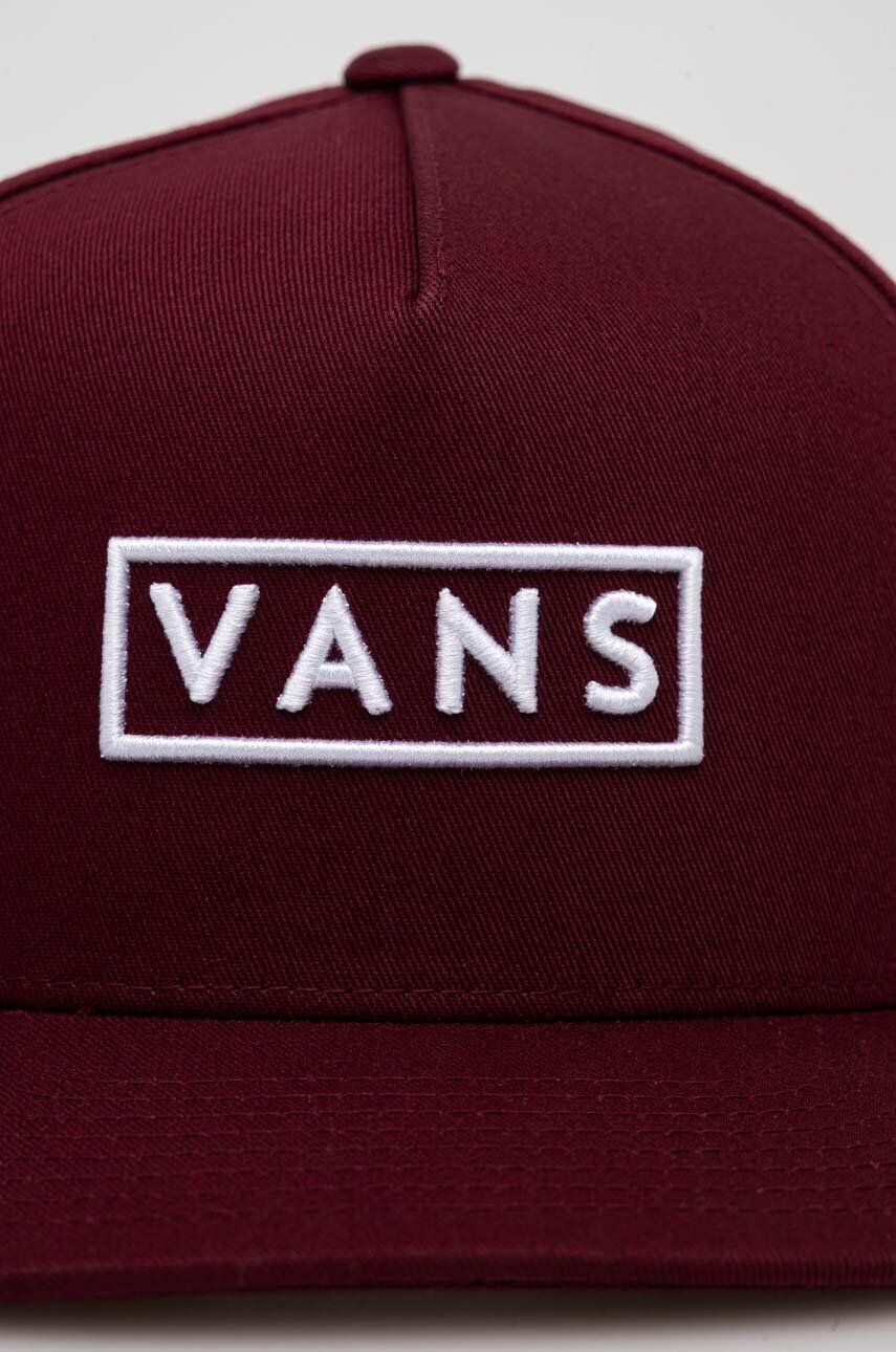 Vans Bombažna bejzbolska kapa bordo barva - Pepit.si