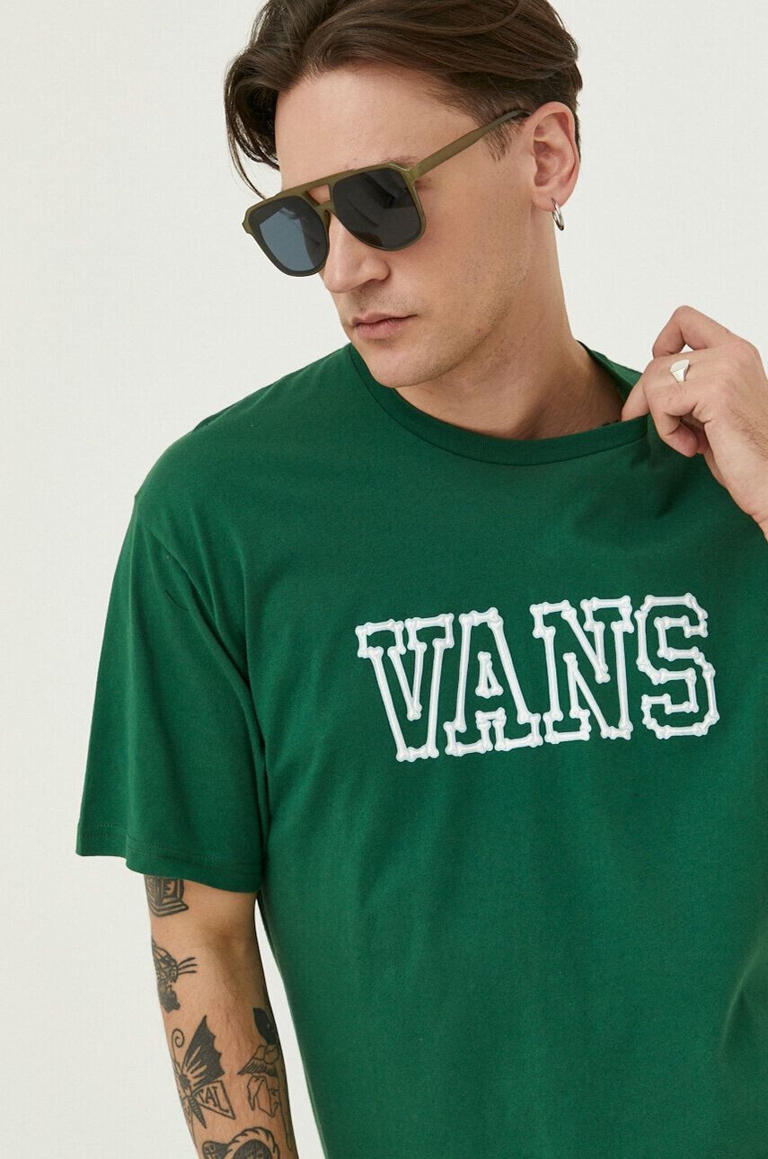 Vans Bombažna kratka majica - Pepit.si