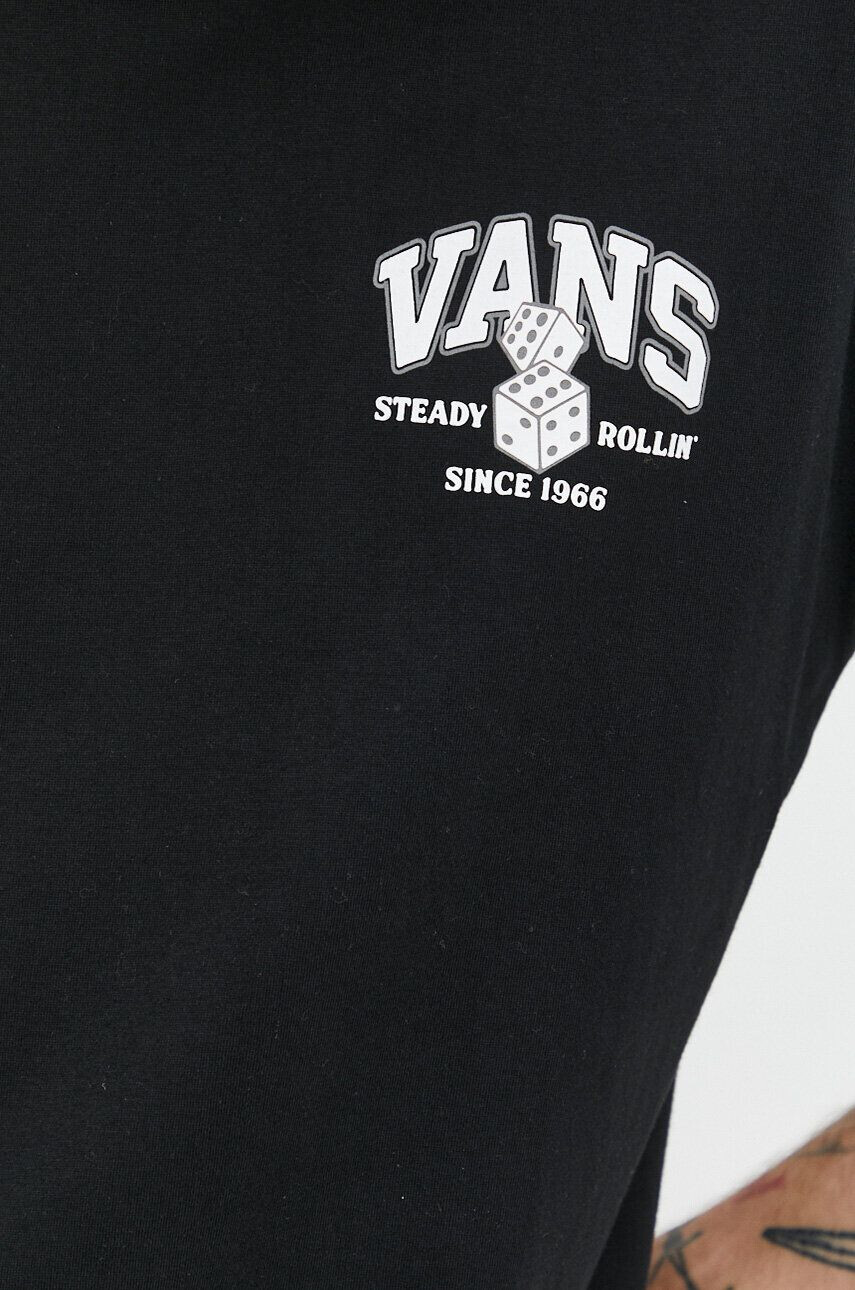 Vans Bombažna kratka majica zelena barva - Pepit.si