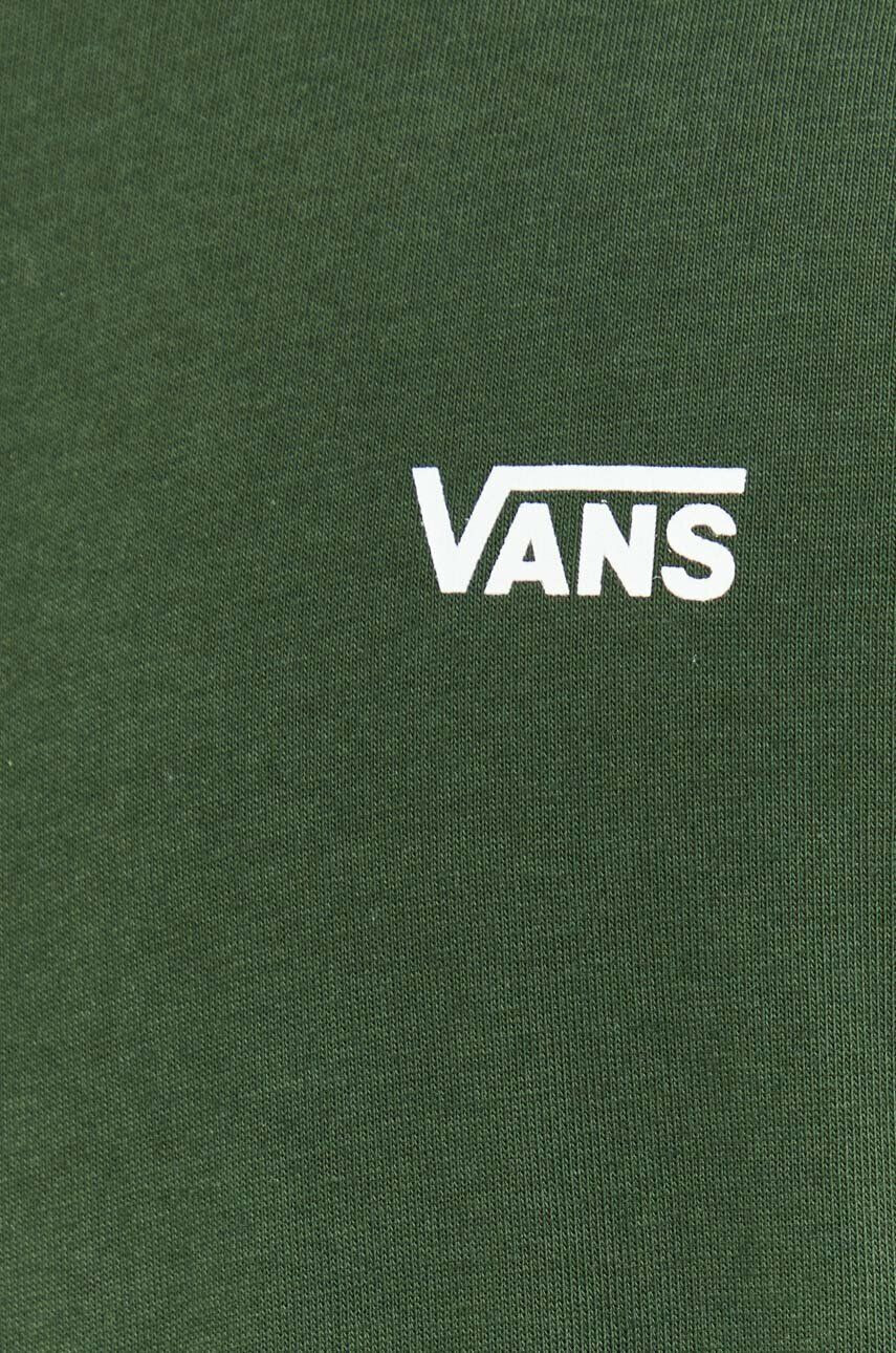 Vans Bombažna kratka majica zelena barva - Pepit.si