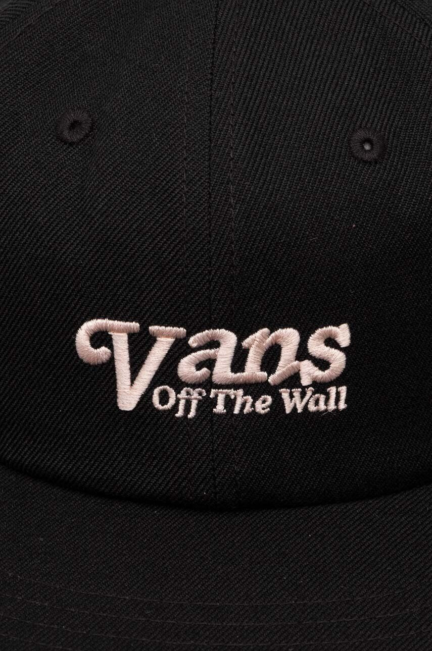 Vans Kapa iz mešanice volne zelena barva - Pepit.si