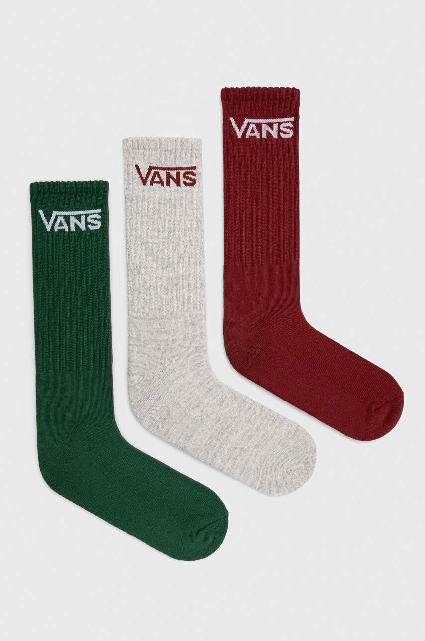 Vans Nogavice 3-pack ženski bela barva - Pepit.si