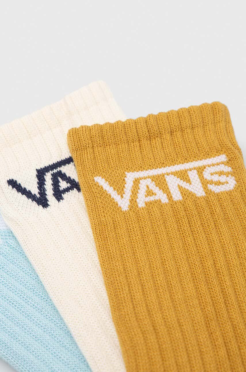 Vans Nogavice 3-pack ženski oranžna barva - Pepit.si