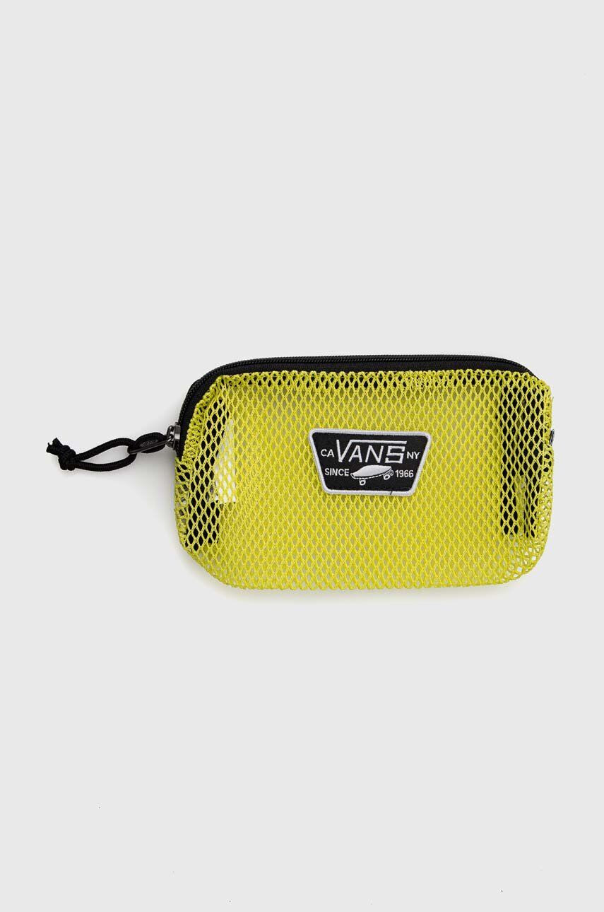 Vans Otroška peresnica MESH PENCIL POUCH EVENING PRIMROS rumena barva - Pepit.si