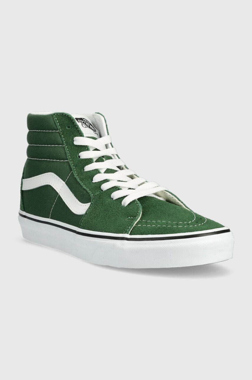 Vans Superge SK8-Hi zelena barva VN0005U96QU1 - Pepit.si