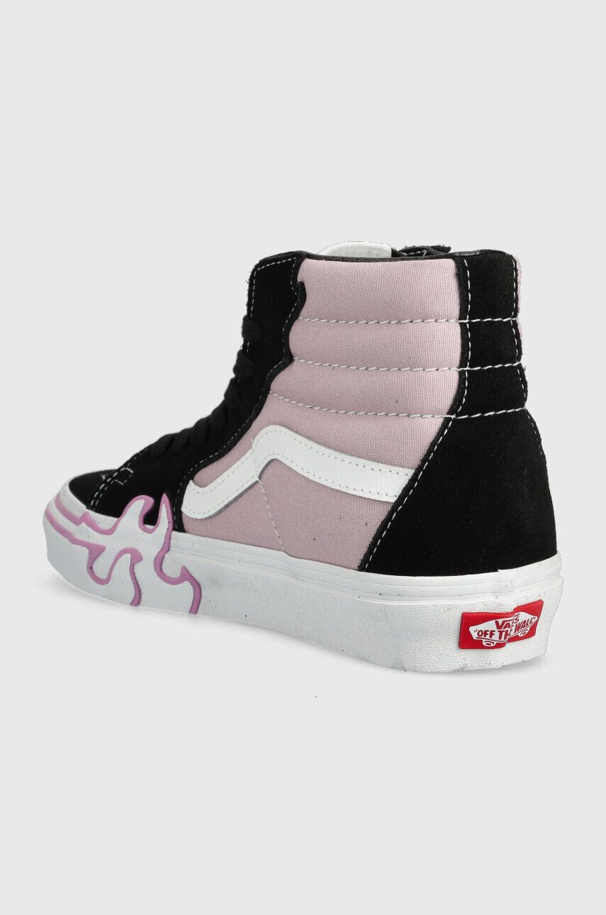 Vans Superge SK8-Hi Flame ženske roza barva VN0005UJLLC1 - Pepit.si