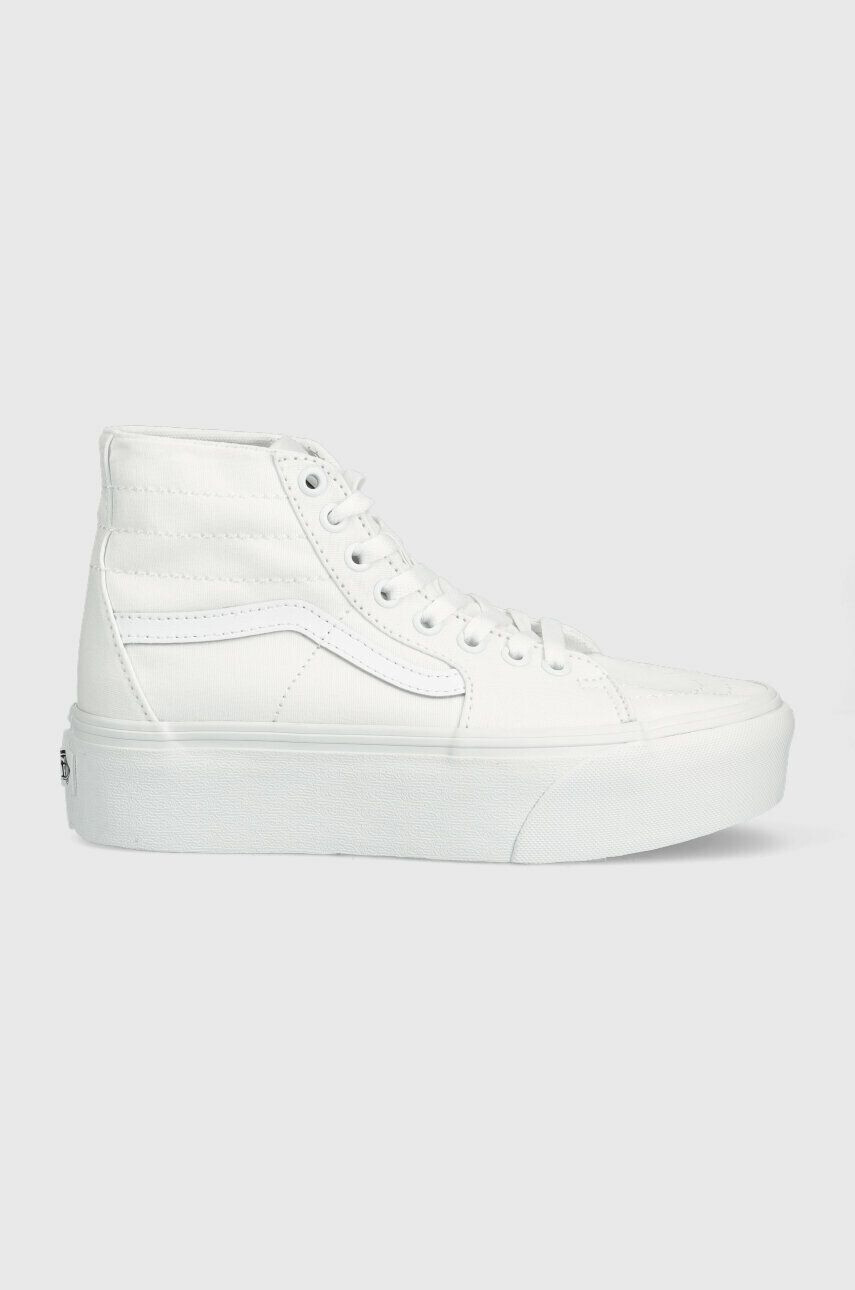 Vans Superge SK8-Hi Tapered Stackform ženske bela barva VN0A5JMKW001 - Pepit.si