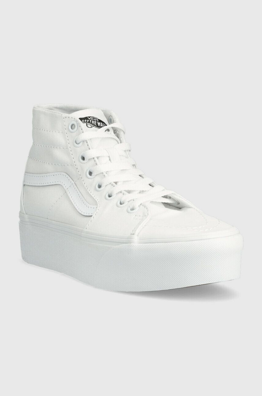 Vans Superge SK8-Hi Tapered Stackform ženske bela barva VN0A5JMKW001 - Pepit.si