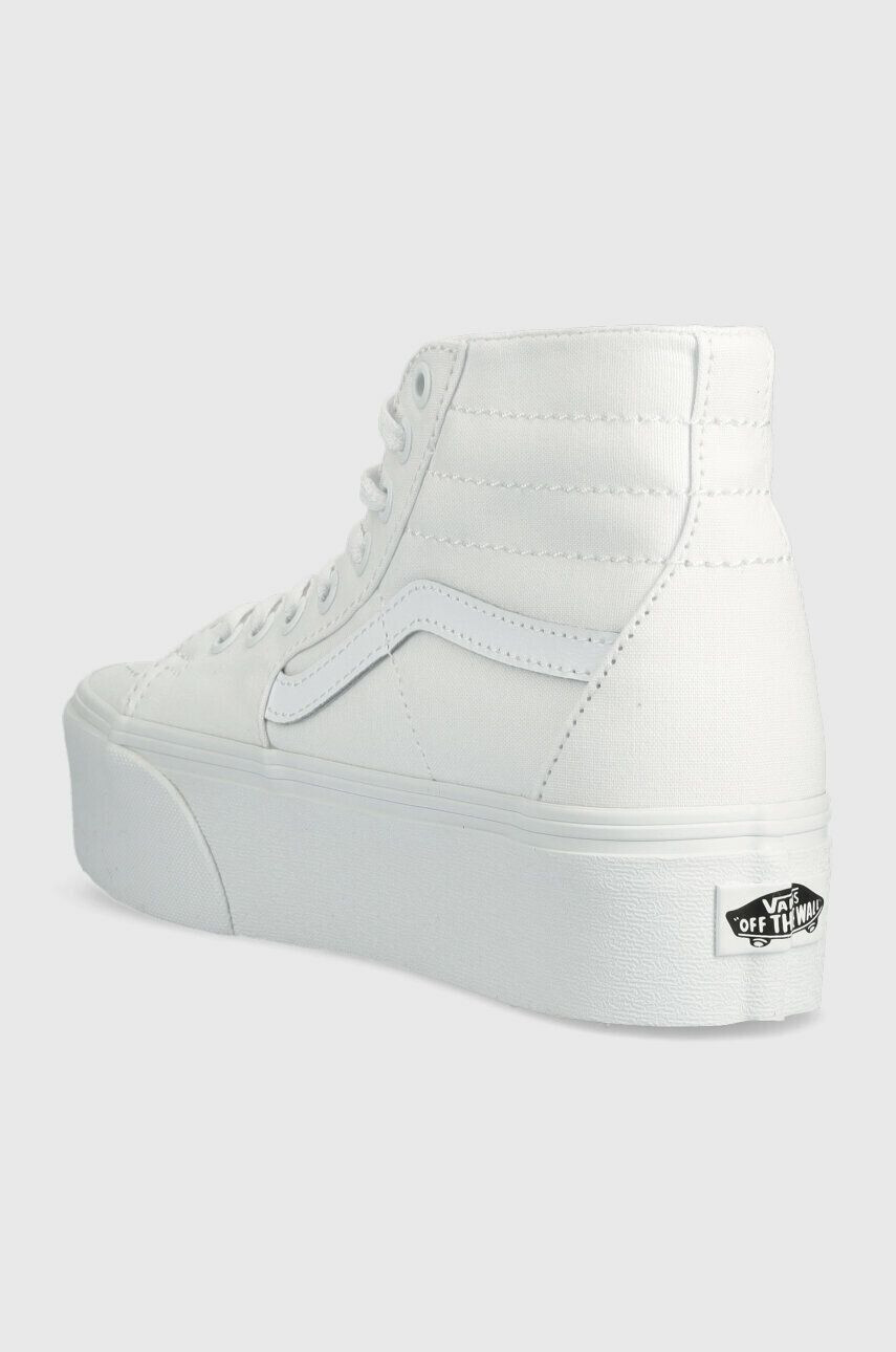 Vans Superge SK8-Hi Tapered Stackform ženske bela barva VN0A5JMKW001 - Pepit.si