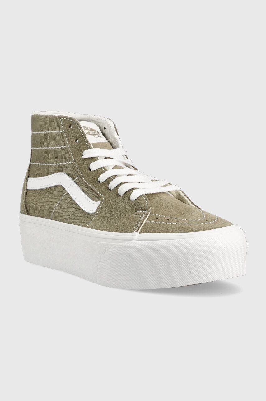 Vans Superge SK8-Hi Tapered Stackform ženske črna barva VN0A5JMKBMX1 - Pepit.si