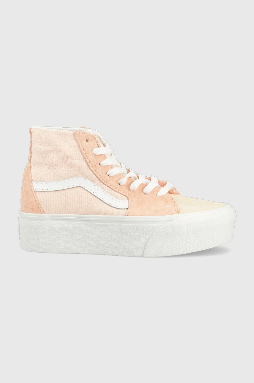 Vans Superge SK8-Hi Tapered Stackform ženske oranžna barva VN0A5JMKBOD1 - Pepit.si