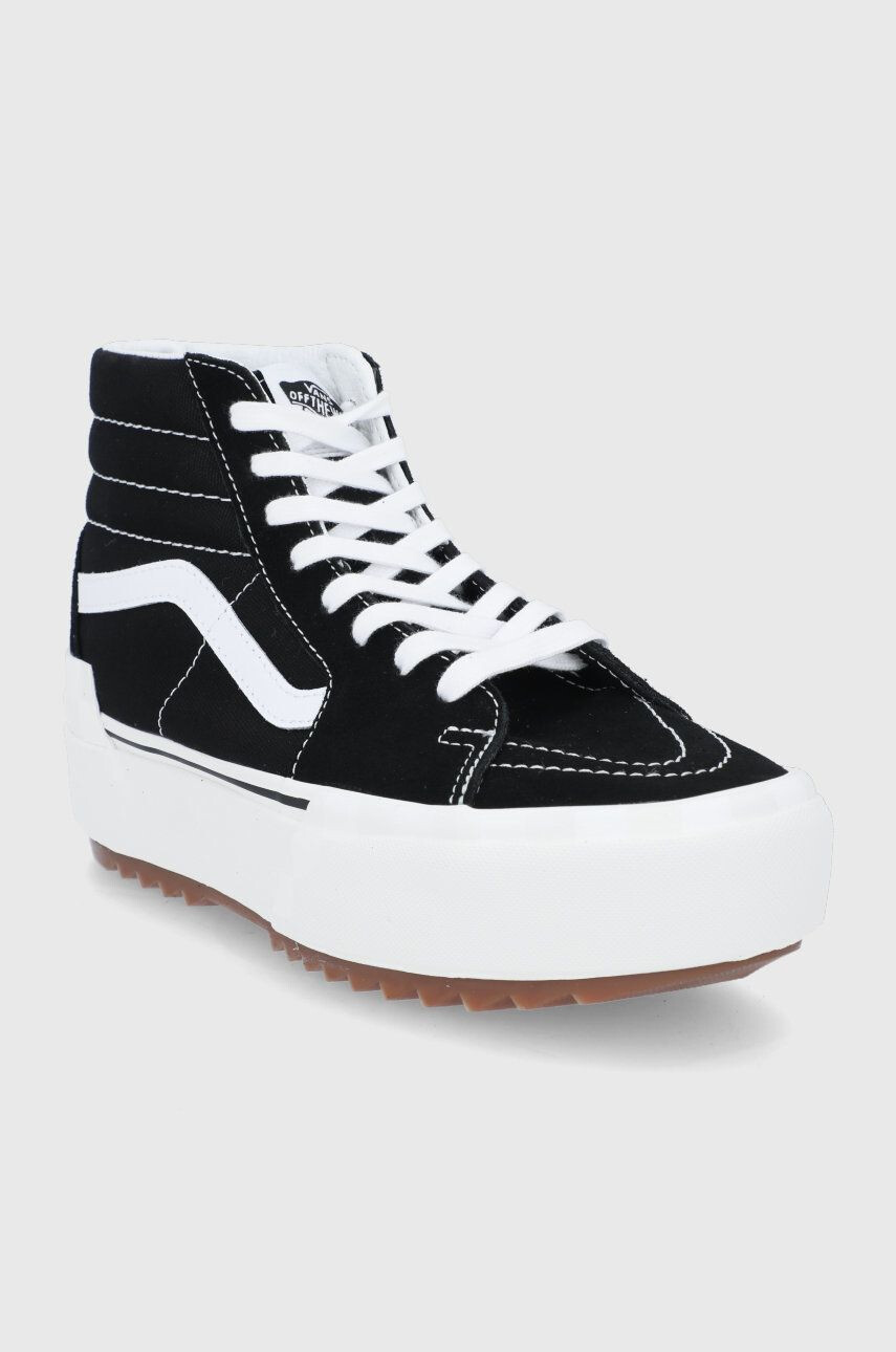 Vans Superge UA SK8-Hi Stacked ženske črna barva - Pepit.si