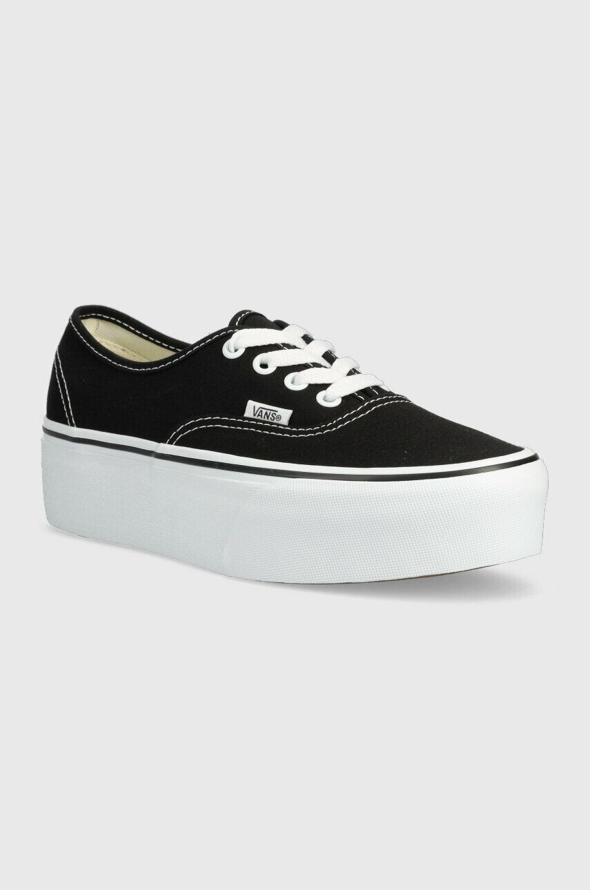 Vans Teniske Authentic Stackform ženske črna barva VN0A5KXXBMX1 - Pepit.si