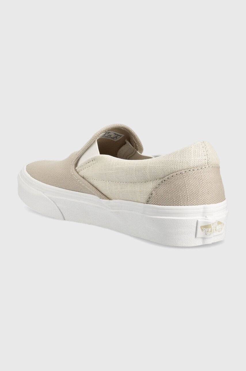 Vans Teniske Classic Slip-On bež barva VN0A7Q5DNTR1 - Pepit.si