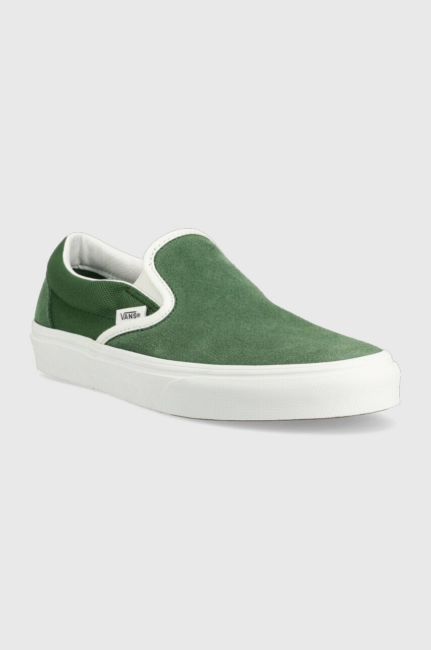 Vans Teniske Classic Slip-On zelena barva VN0A7Q5DY9H1 - Pepit.si