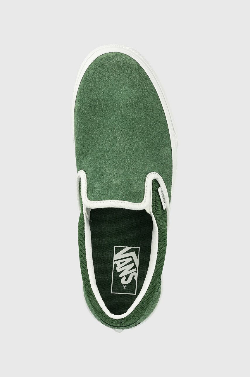 Vans Teniske Classic Slip-On zelena barva VN0A7Q5DY9H1 - Pepit.si