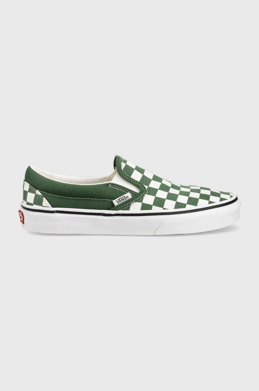 Vans Teniske Classic Slip-On zelena barva VN0A7Q5D6QU1 - Pepit.si