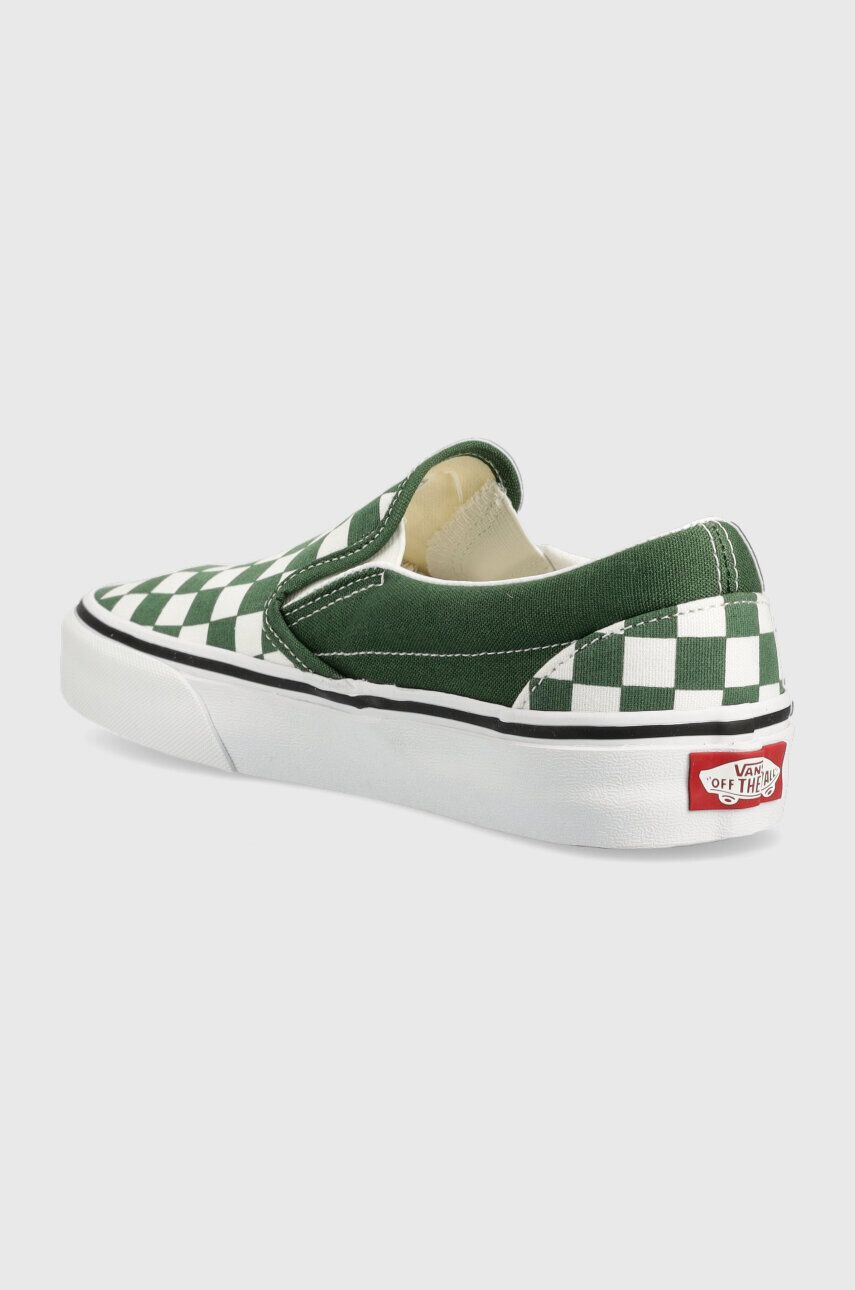 Vans Teniske Classic Slip-On zelena barva VN0A7Q5D6QU1 - Pepit.si