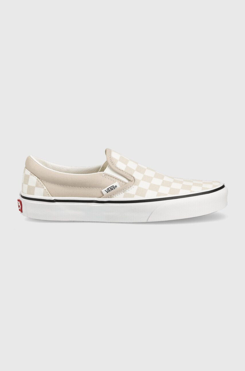 Vans Teniske Classic Slip-On ženske bež barva VN0A7Q5DBLL1 - Pepit.si