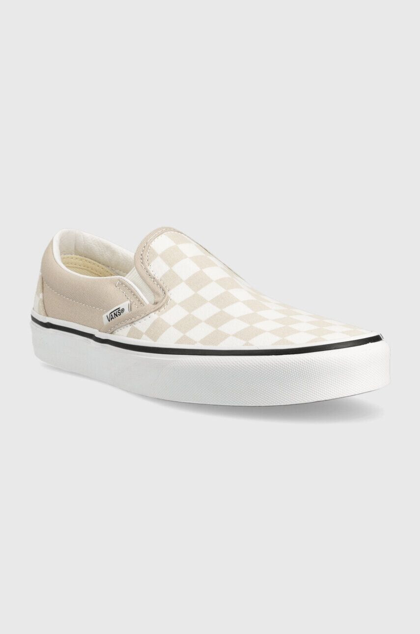 Vans Teniske Classic Slip-On ženske bež barva VN0A7Q5DBLL1 - Pepit.si