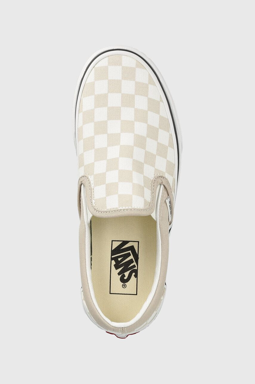 Vans Teniske Classic Slip-On ženske bež barva VN0A7Q5DBLL1 - Pepit.si