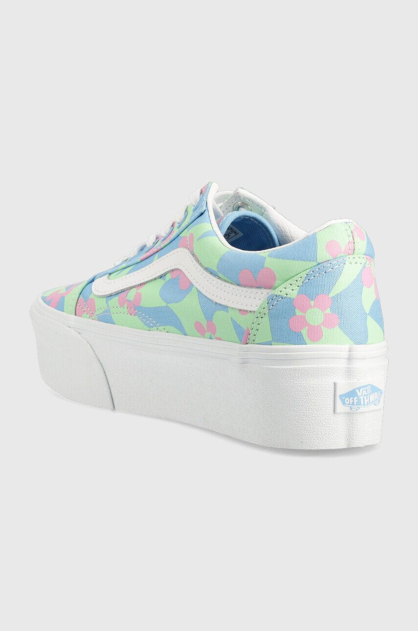 Vans Teniske Old Skool Stackform Checkerboard Floral - Pepit.si