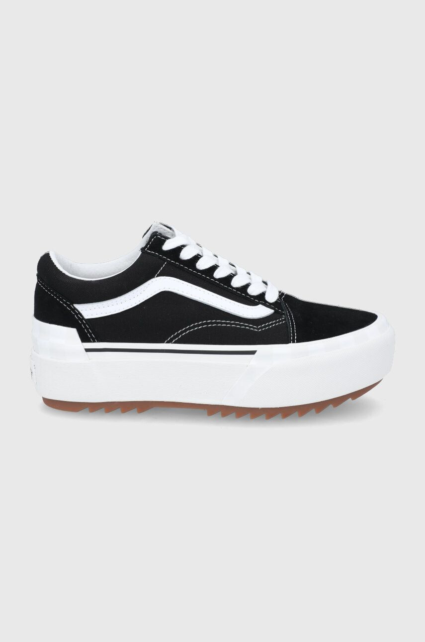 Vans Teniske UA Old Skool Stacked ženske črna barva - Pepit.si