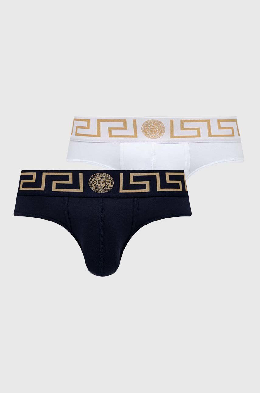 Versace Moške spodnjice 2-pack moški mornarsko modra barva - Pepit.si