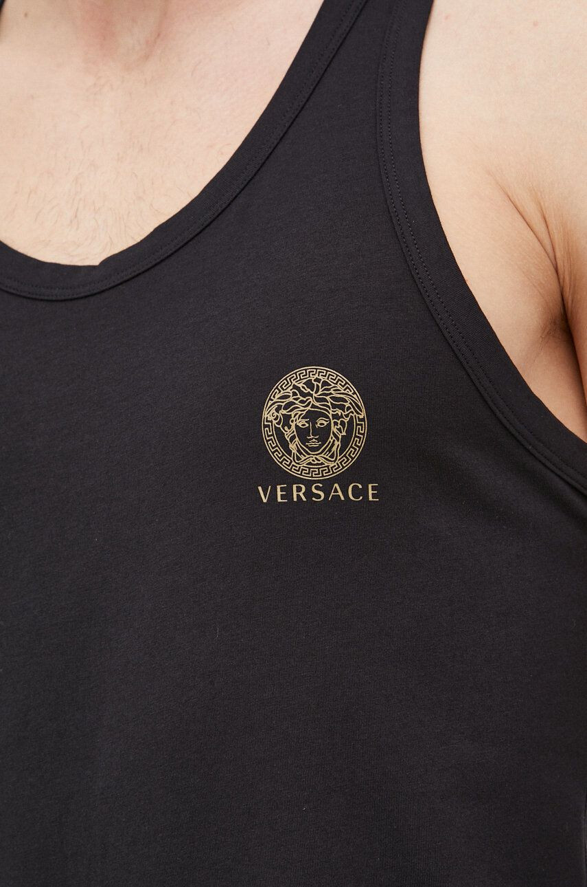 Versace T-shirt moški črna barva - Pepit.si