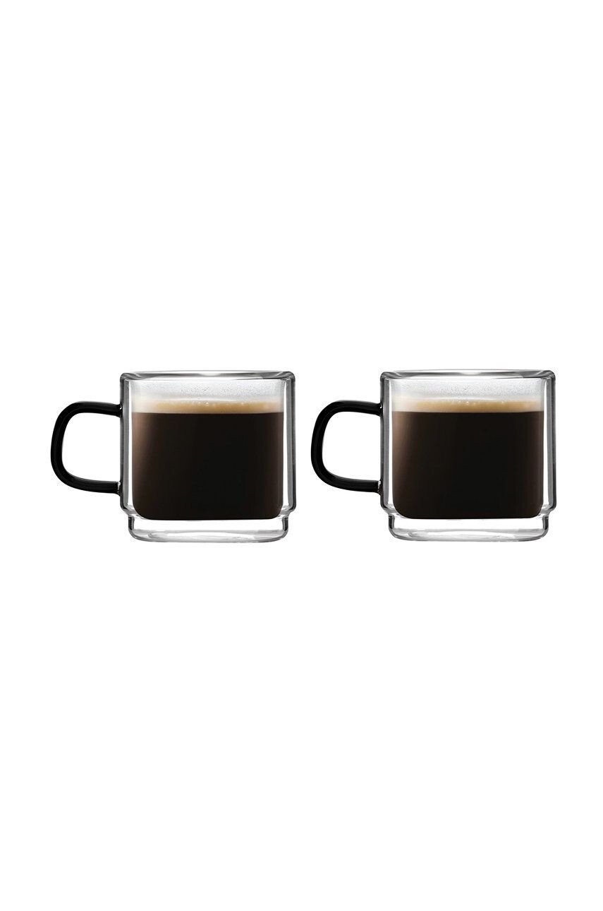 Vialli Design komplet skodelic za espresso Carbon 80 ml (2-pack) - Pepit.si