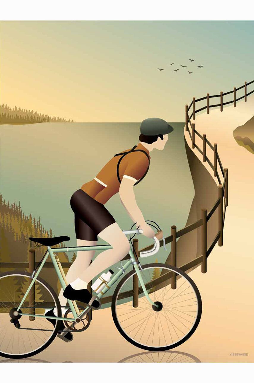 Vissevasse plakat Cycling The Hulls 50x70 cm - Pepit.si