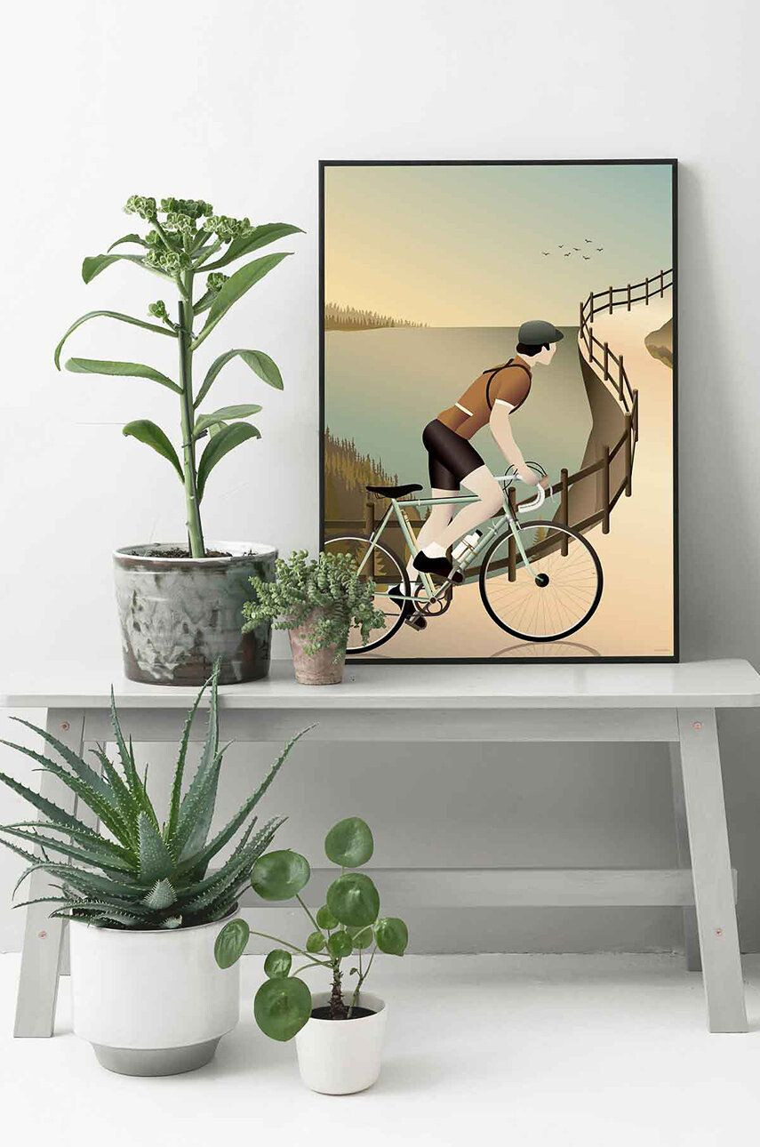 Vissevasse plakat Cycling The Hulls 50x70 cm - Pepit.si